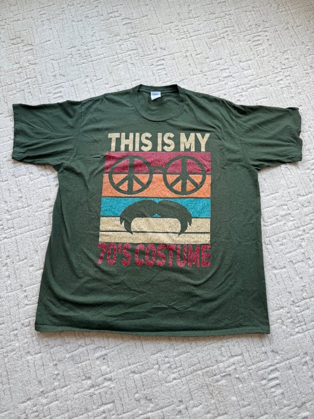 Port & Company 2XL This Is My 70s Costume Retro Halloween Graphic Tee